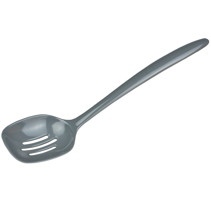 Gourmac 12-Inch Melamine Slotted Spoon, Gray