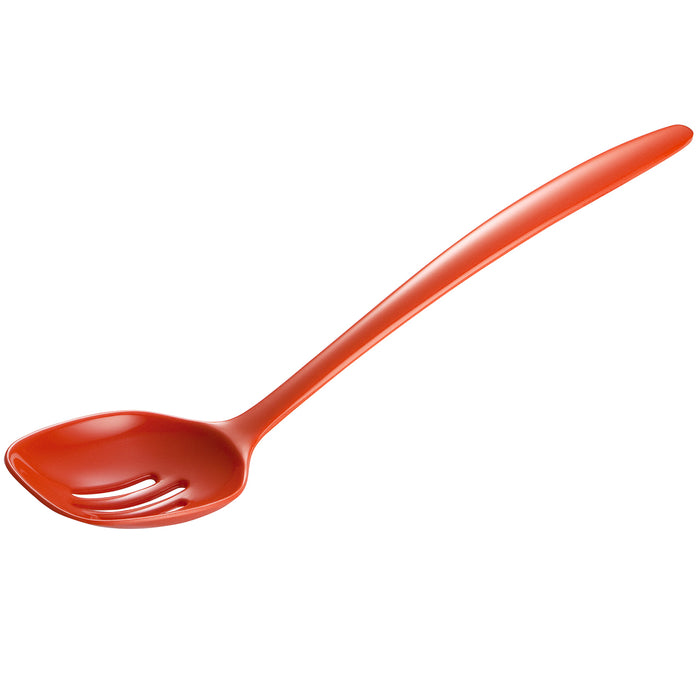 Gourmac 12-Inch Melamine Slotted Spoon, Orange