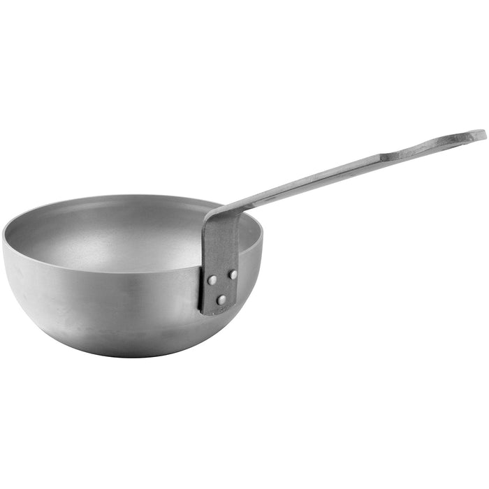 Mauviel M'Steel 9.5 Inch Curved Splayed Saute Pan