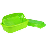 Hutzler 3-in-1 Fruit Saver Basket 2-Quart, Green