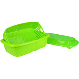 Hutzler 3-in-1 Fruit Saver Basket 2-Quart, Green
