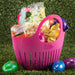 Hutzler Mini Garden Colander Garden Basket, Raspberry Pink
