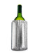 Vacu Vin Rapid Ice Active Cooler Wine Bottle Chilling Sleeve Set of 2, Silver