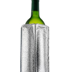 Vacu Vin Rapid Ice Active Cooler Wine Bottle Chilling Sleeve, Silver