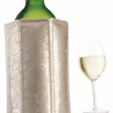 Vacu Vin Rapid Ice Active Cooler Wine Bottle Chilling Sleeve, Platinum