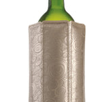 Vacu Vin Rapid Ice Active Cooler Wine Bottle Chilling Sleeve, Platinum