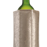 Vacu Vin Rapid Ice Active Cooler Wine Bottle Chilling Sleeve, Platinum