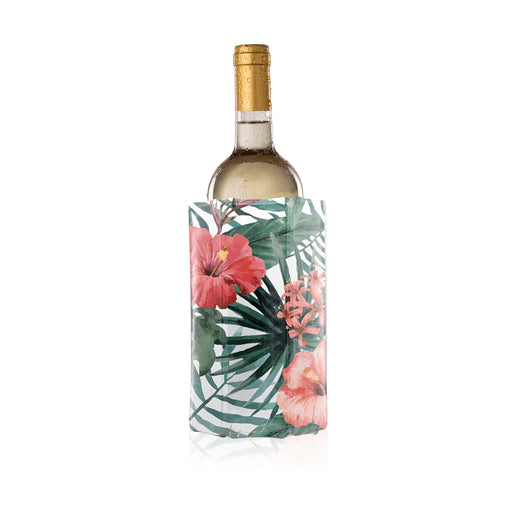 Vacu Vin Rapid Ice Active Cooler Wine Bottle Chilling Sleeve, Botanical