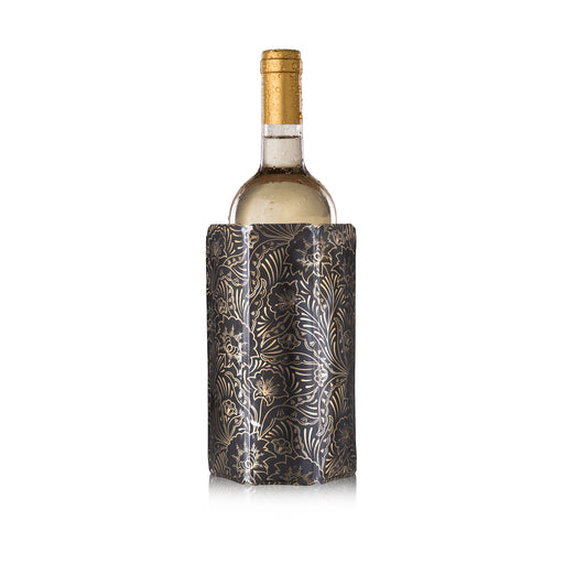Vacu Vin Rapid Ice Active Cooler Wine Bottle Chilling Sleeve, Silver