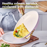 Greenpan Padova Reserve 12-Inch Covered Fry Pan, Blush