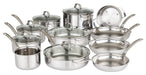 Viking 3-Ply 17 piece Cookware Set, Hollow Forged