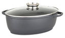 Viking 3-in-1 Die Cast Oval Roaster with Glass Basting Lid, 8.6-Quart