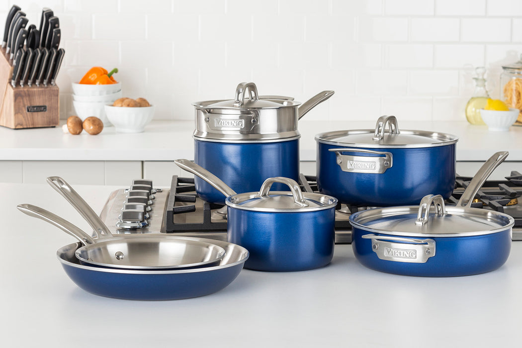 Viking Multi-Ply 2-Ply 11 Piece Cookware Set Blue