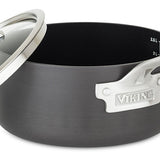 Viking Hard Anodized Nonstick 3 Quart Saucepan with Lid, Black