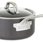Viking Hard Anodized Nonstick 3 Quart Saucepan with Lid, Black