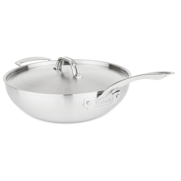Viking Professional 5-Ply Stainless Steel 12-Inch Covered Chef's Pan