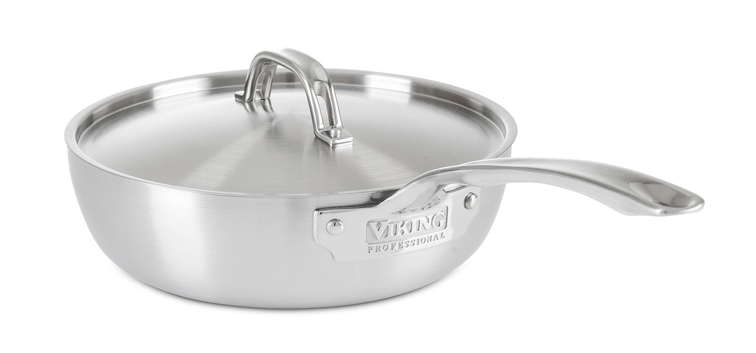 Viking Professional 5-Ply Stainless Steel 3.0 Qt Saucier