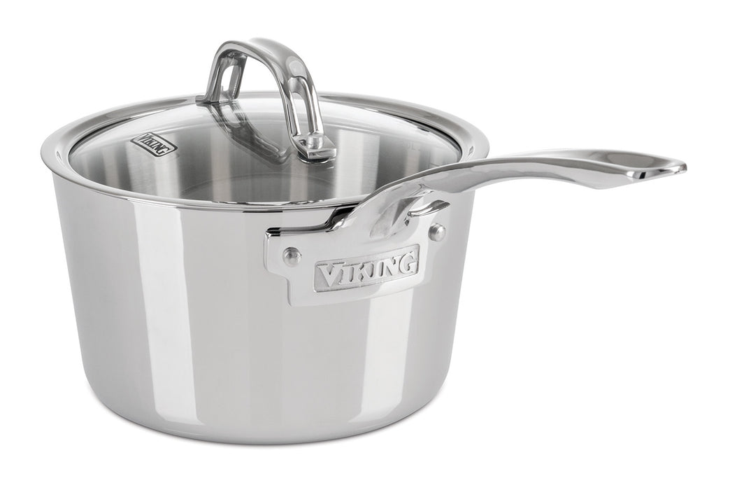 Viking Contemporary 3-Ply Stainless Steel 2.4 Qt Sauce Pan with Lid