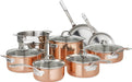 Viking Copper Clad 3-Ply 13 Piece Cookware Set