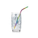 HIC Reusable Rainbow Drinking Straws, Set of 4