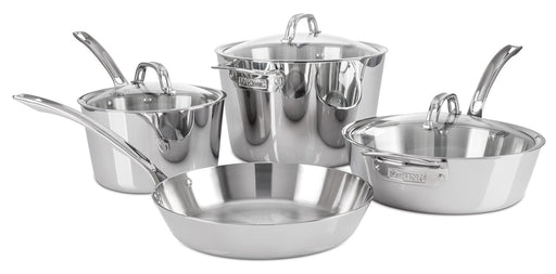 Viking Contemporary 3-Ply Stainless Steel 7 Piece Cookware Set