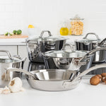Viking Contemporary 3-Ply Stainless Steel 10 Piece Cookware Set