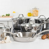 Viking Contemporary 3-Ply Stainless Steel 10 Piece Cookware Set