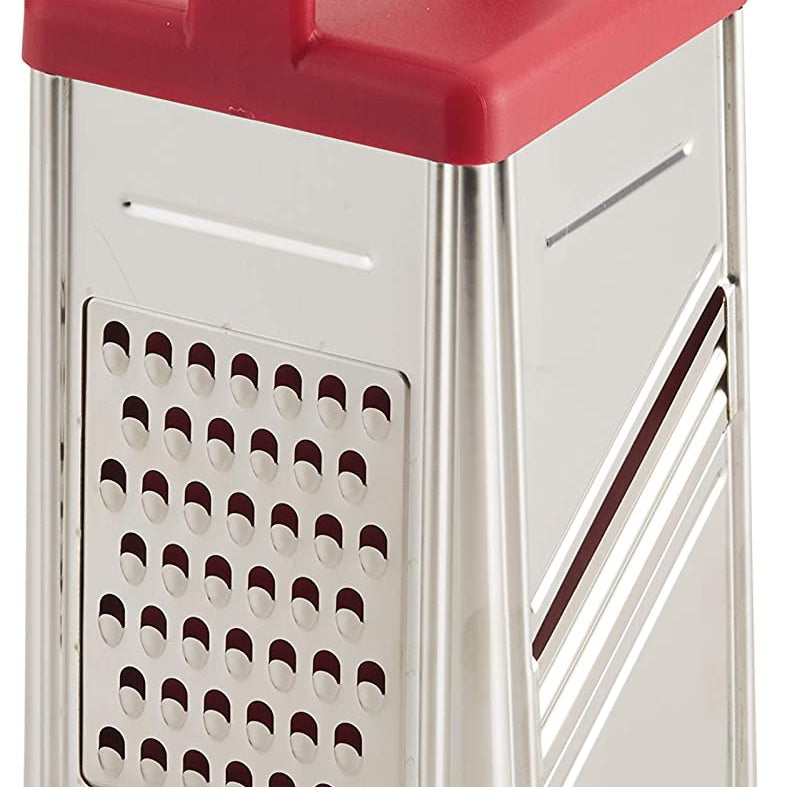 Rachael Ray Tools and Gadgets Stainless Steel Box Grater, Red