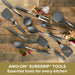 Anolon Tools and Gadgets SureGrip Nonstick Kitchen Utensil Set, 10-Piece, Graphite