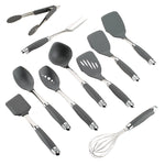 Anolon Tools and Gadgets SureGrip Nonstick Kitchen Utensil Set, 10-Piece, Graphite