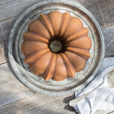 Nordic Ware Cast Aluminum Anniversary Bundt Pan, Gold