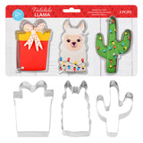 R&M International 3 Piece Falalala Llama Cookie Cutter Set