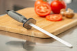Kitchen IQ 8-Inch Oval Ceramic Rod Knife Sharpener