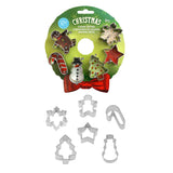 R&M International 6 Piece Mini Christmas Cookie Cutter Set