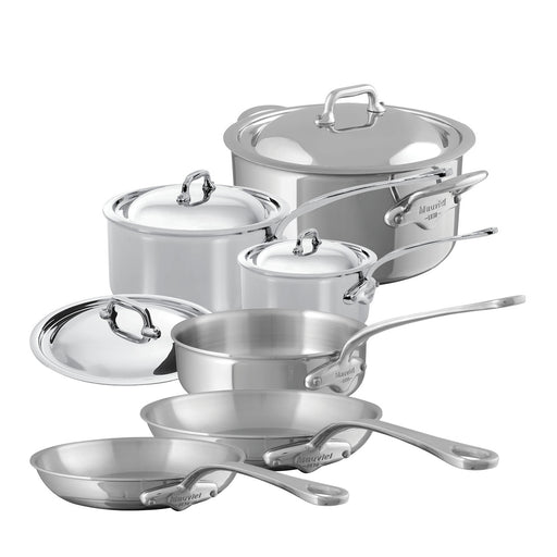 Mauviel M'Cook Stainless Steel 10 Piece Cookware Set