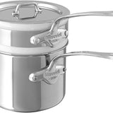 Mauviel M'Cook 0.9 Quart Bain Marie with Lid, 4.7 Inch