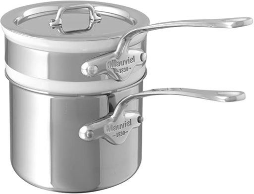 Mauviel M'Cook 0.9 Quart Bain Marie with Lid, 4.7 Inch
