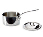 Mauviel M'Cook 0.9 qt. Stainless Steel Saucepan & Lid