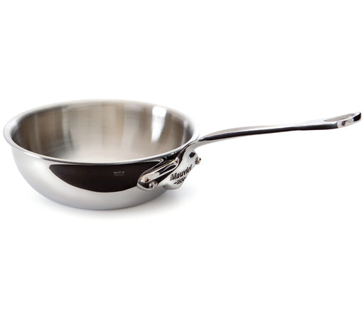 Mauviel M'Cook 1.1 qt. Stainless Steel Curved Splayed Saute Pan