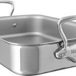 Mauviel M'Cook Stainless Steel Roasting Pan, 11.8 X 8.7 Inch