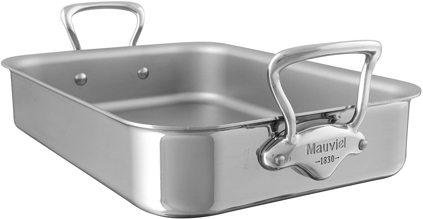Mauviel M'Cook Stainless Steel Roasting Pan, 11.8 X 8.7 Inch