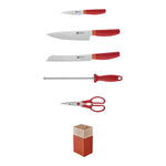 Zwilling Now 6-pc Knife block Set, Orange
