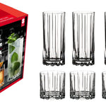 Riedel 8 Piece Bar Glassware Set, 4 Rocks and 4 Highball