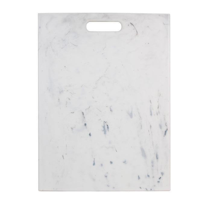 Architec Eco-Marble Cutting Board, 12" X 16", Marble White