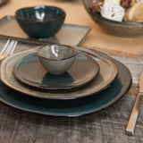 D&V Ston Porcelain Dinnerware Salad Plate, 8-Inch, Set of 6