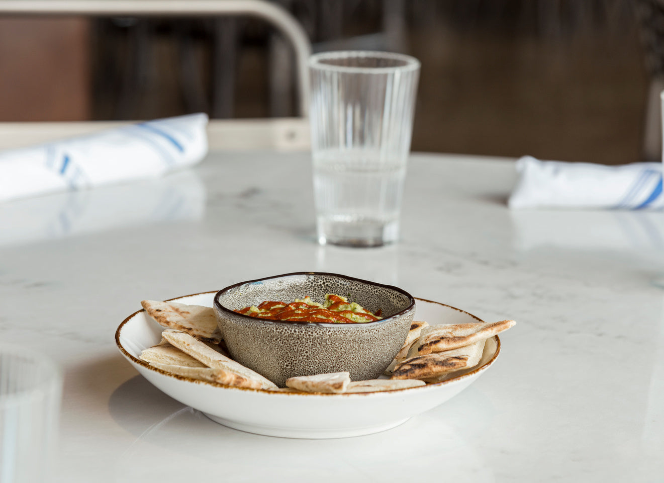 D&V Ston Porcelain Dinnerware Salad Plate, 8-Inch, Set of 6