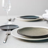 D&V Ston Porcelain Dinnerware Salad Plate, 8-Inch, Set of 6