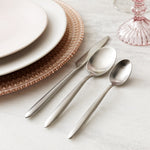 Fortessa Velo Brushed Flatware Set, 5 Piece, Brushed Stainless