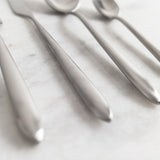 Fortessa Velo Brushed Flatware Set, 20-Piece, Brushed Stainless