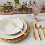 Fortessa Velo Brushed Flatware Set, 5-Piece, Brushed Gold